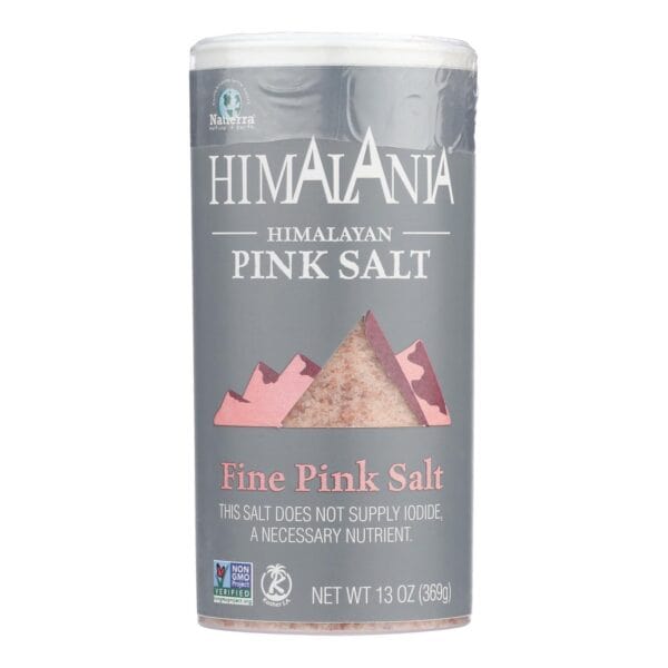 Himalania Fine Grain Himalayan Pink Salt Shaker - Case of 6 - 13 oz.