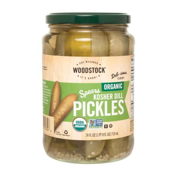 Woodstock Organic Kosher Dill Pickle Spears - Case of 6 - 24 FZ - Image 2