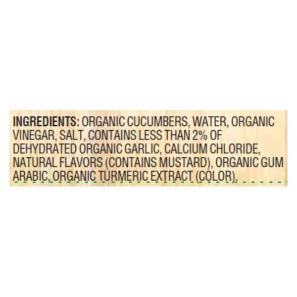 Woodstock Organic Kosher Dill Pickle Spears - Case of 6 - 24 FZ