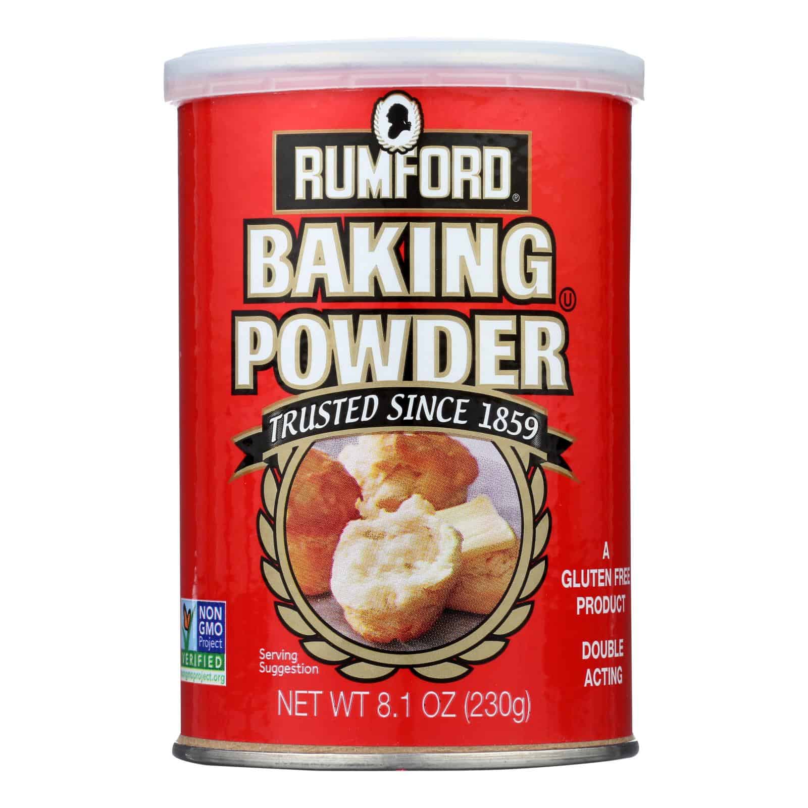 Rumford Baking Powder - Aluminum Free - Non-Gmo - Case of 12 - 8.1 oz - Image 3