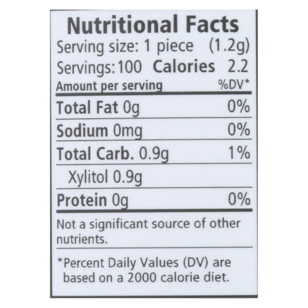 Spry Chewing Gum - Xylitol - Peppermint - 100 count - 1 each - Image 3