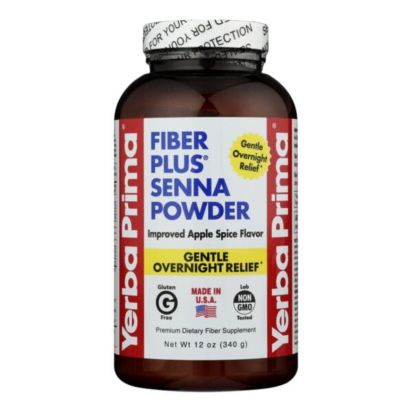 Yerba Prima Fiber Plus Powder Apple Spice - 12 oz - Image 2