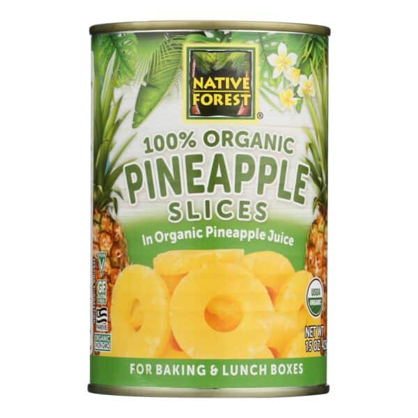 Native Forest Organic Slices - Pineapple - Case of 6 - 15 oz. - Image 2