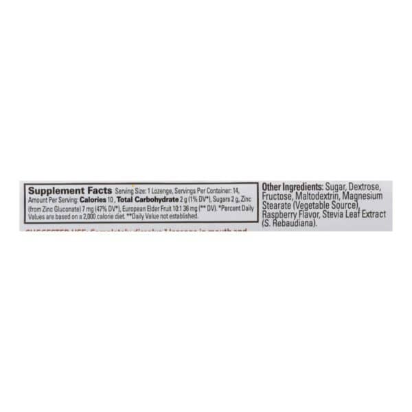 Quantum Zinc Lozenges Elderberry Raspberry - 1.2 oz - Case of 12 - Image 2