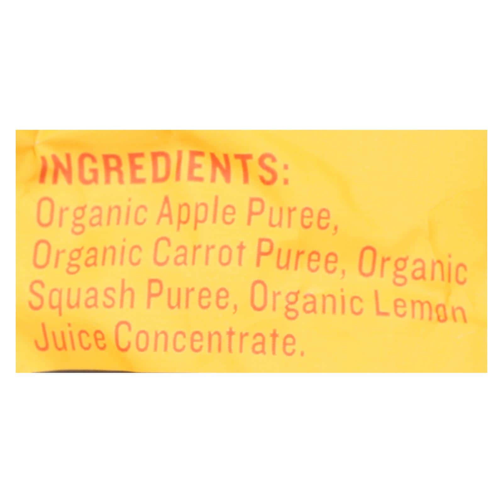 Peter Rabbit Organics Veggie Snacks - Carrot Squash and Apple - Case of 10 - 4.4 oz.