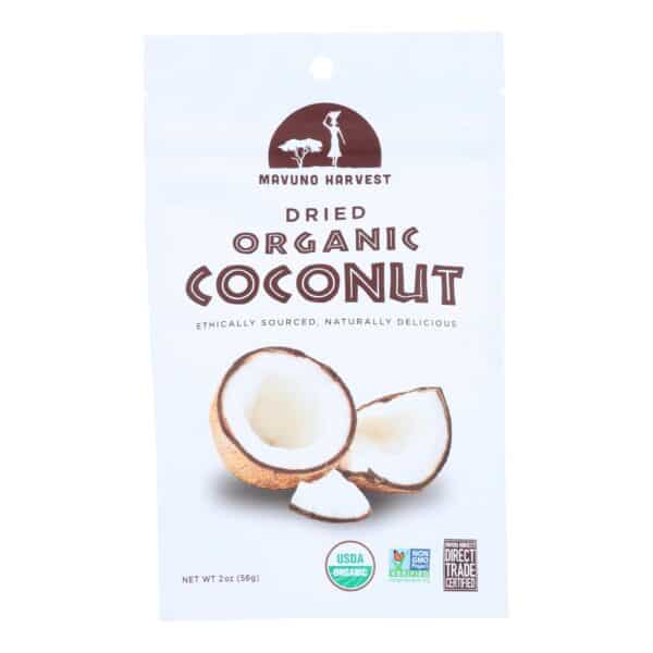 Mavuno Harvest - Organic Dried Fruit - Dried Coconut - Case of 6 - 2 oz. - Image 2