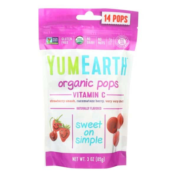Yummy Earth Organic Vitamin C Pops - 3 oz - Case of 6 - Image 2