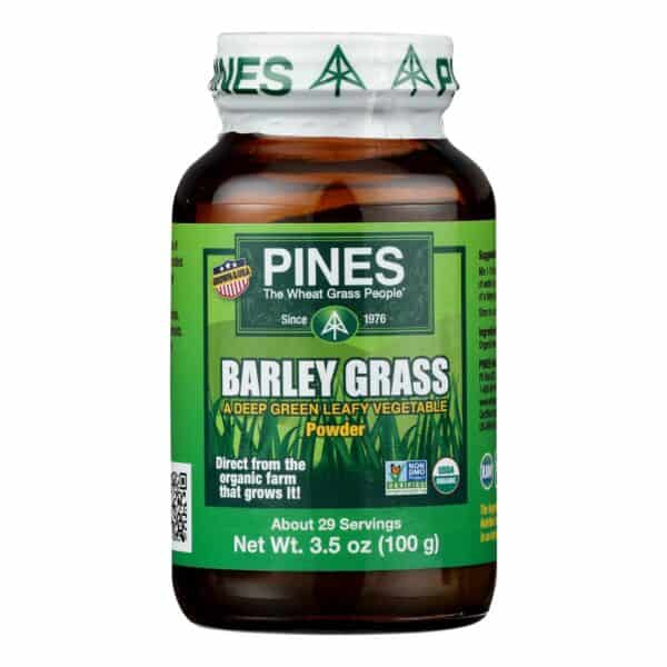 Pines International 100% Organic Barley Grass Powder - 3.5 oz - Image 3