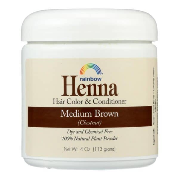 Rainbow Research Henna Hair Color and Conditioner Persian Medium Brown Chestnut - 4 oz - Image 2