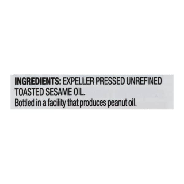 Spectrum Naturals Unrefined Toasted Sesame Oil - Case of 12 - 16 Fl oz. - Image 2