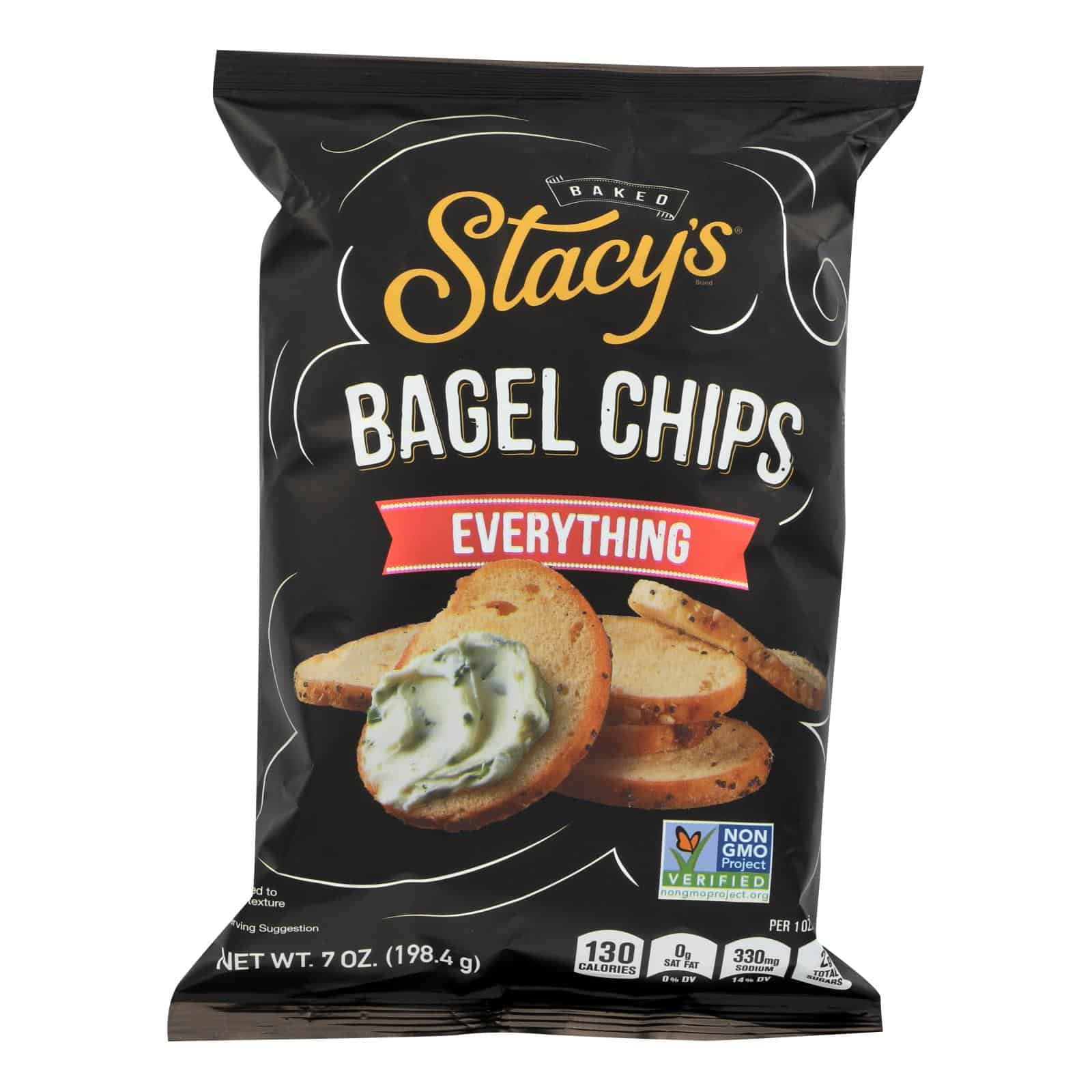 Stacy's Pita Chips Bagel Chips - Everything - Case of 12 - 7 oz - Image 3