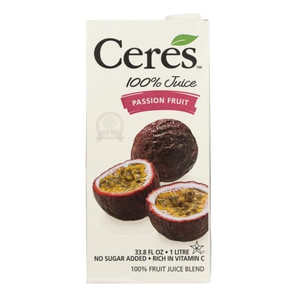 Ceres Juices Juice - Passion Fruit - Case of 12 - 33.8 fl oz - Image 2