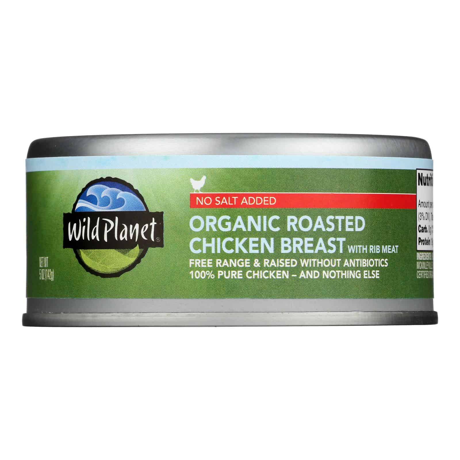 Wild Planet Organic Roasted Chicken Breast - No Salt Added - Case of 12 - 5 oz. - Image 2