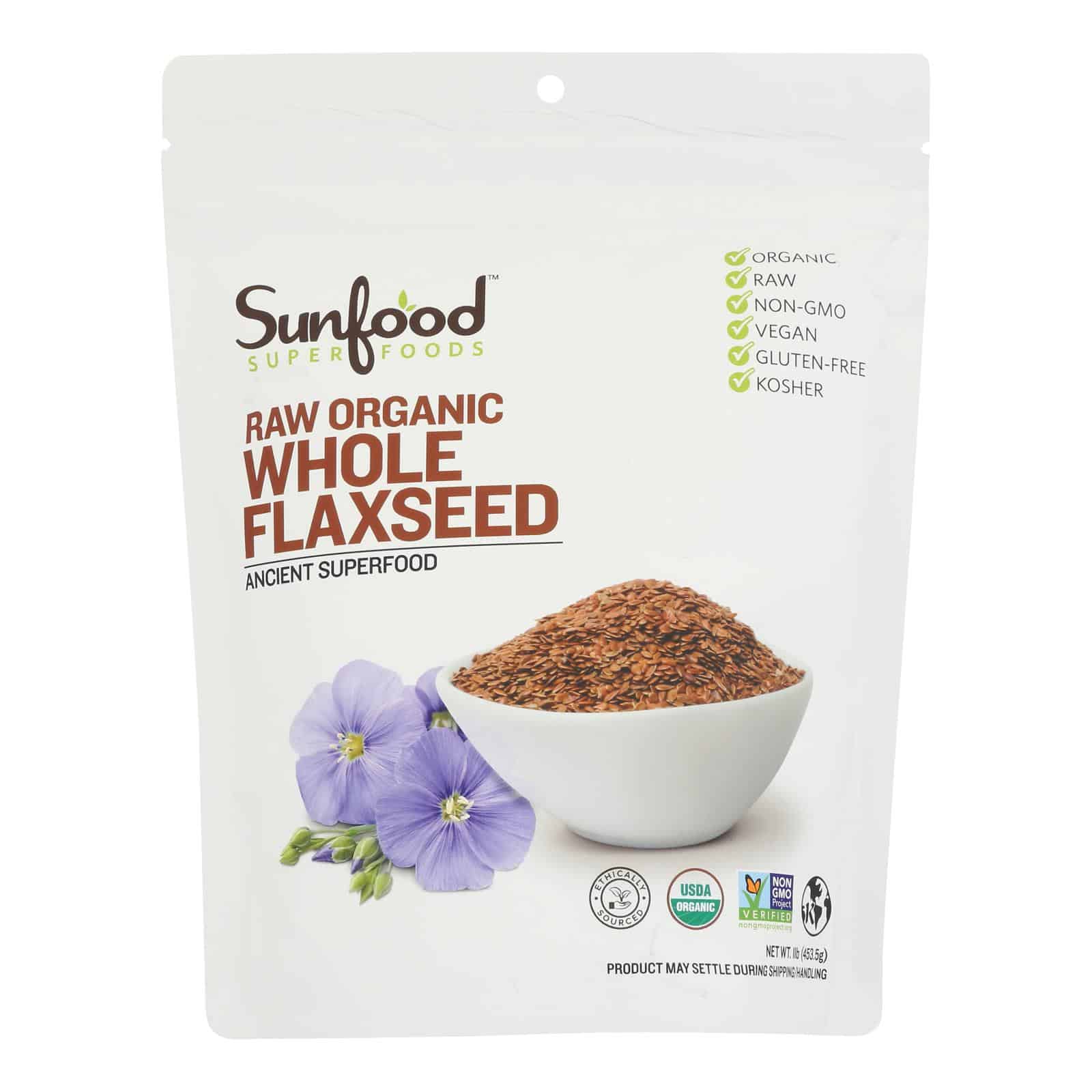 Sunfood - Flax Seeds - 1 Each -16 OZ - Image 3