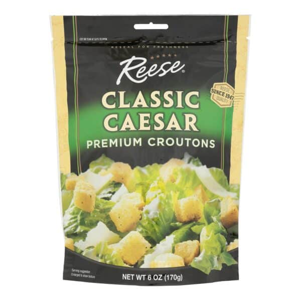 Reese Croutons Caesar Salad - Case of 12 - 6 oz. - Image 3