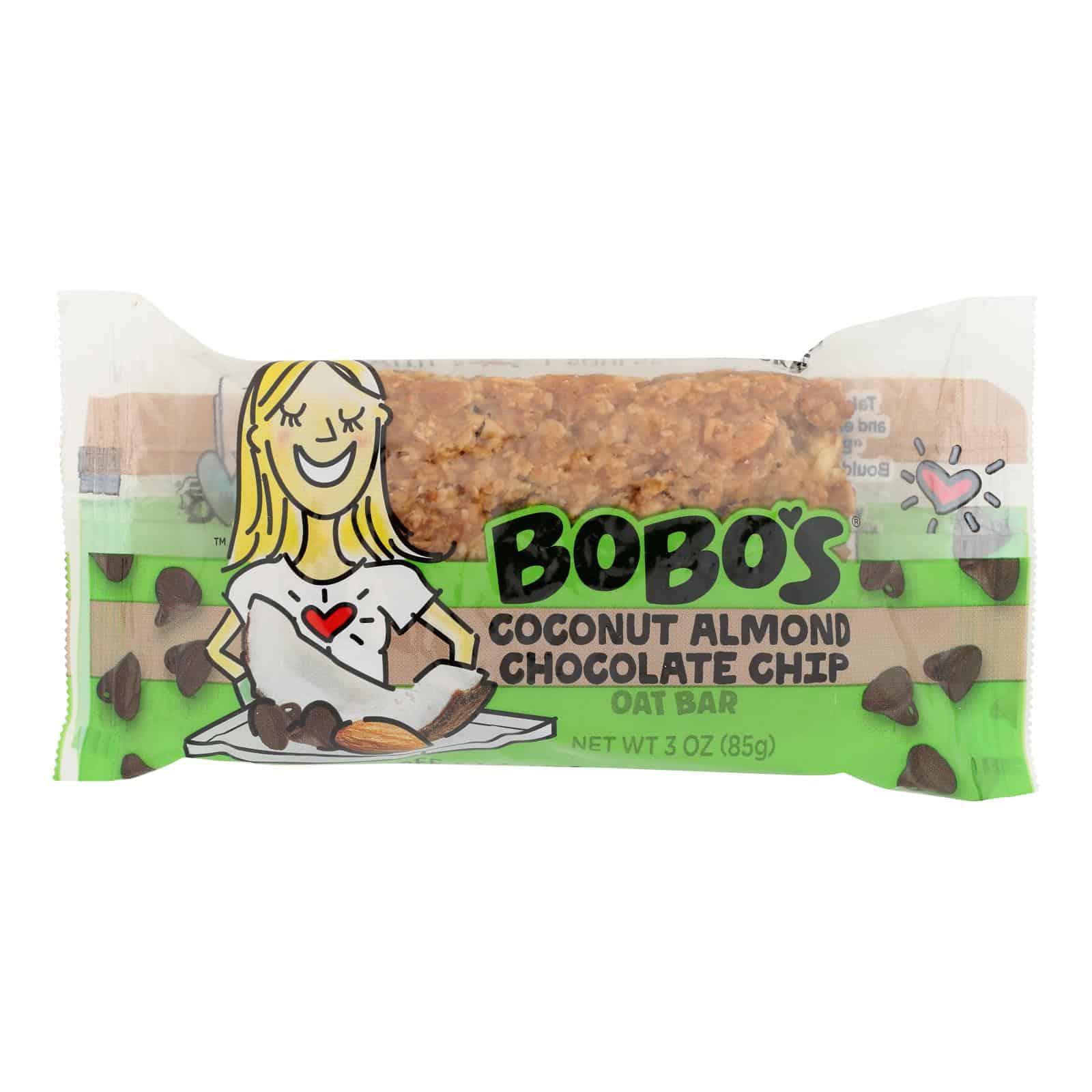 Bobo's Oat Bars - All Natural - Gluten Free - Chocolate Almond - 3 oz Bars - Case of 12 - Image 2