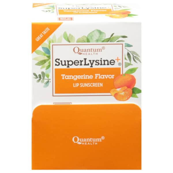 Quantum Research Lip Protectant - Super Lysine Plus Coldstick - SPF 21 - Tangerine Flavor - 1 Count - Case of 18