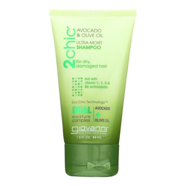 Giovanni Hair Care Products Shampoo - 2Chic Ultra-Moist Shampoo With Avocado and Olive Oil  - Case of 12 - 1.5 fl oz. - Image 2