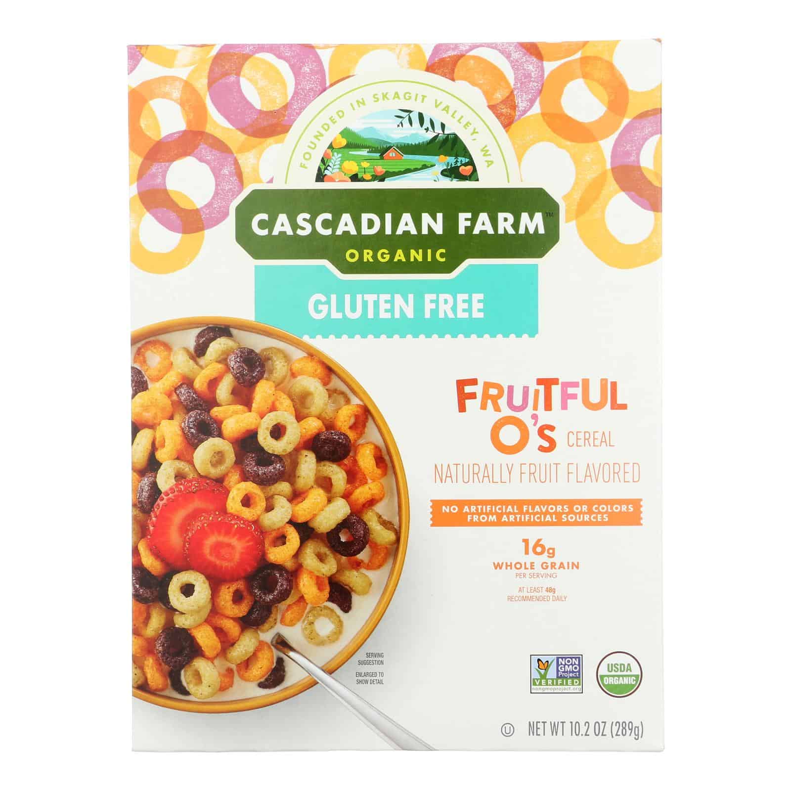 Cascadian Farm Organic Cereal - Fruitful Os - Case of 10 - 10.2 oz - Image 2