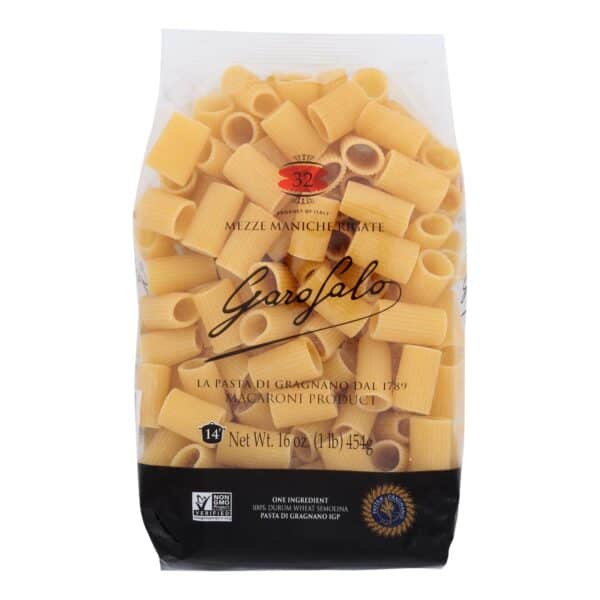 Garofalo - Pasta Mezze Maniche Rigat - Case of 12 - 16 OZ - Image 2