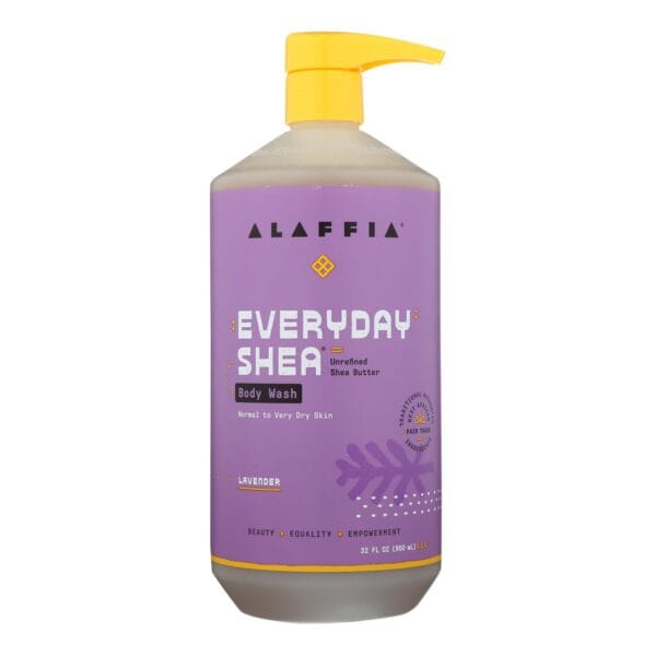 Alaffia - Everyday Body Wash - Shea Lavender - 32 oz. - Image 2
