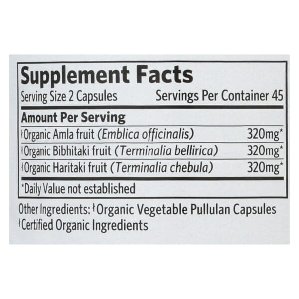 Organic India Triphala - Organic - 90 VCAP - Image 2