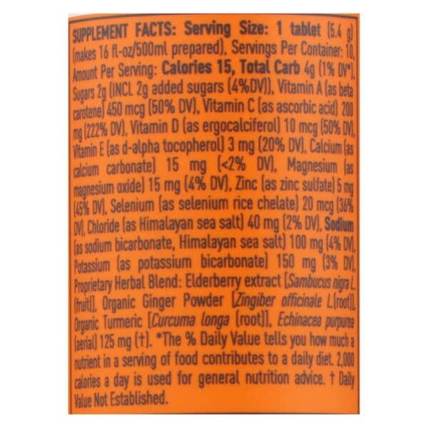 Nuun Hydration - Drink Tab Immun Orange Ctrs - Case of 8 - 10 TAB - Image 3