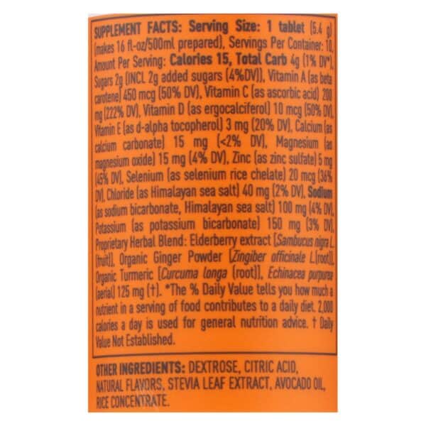Nuun Hydration - Drink Tab Immun Orange Ctrs - Case of 8 - 10 TAB
