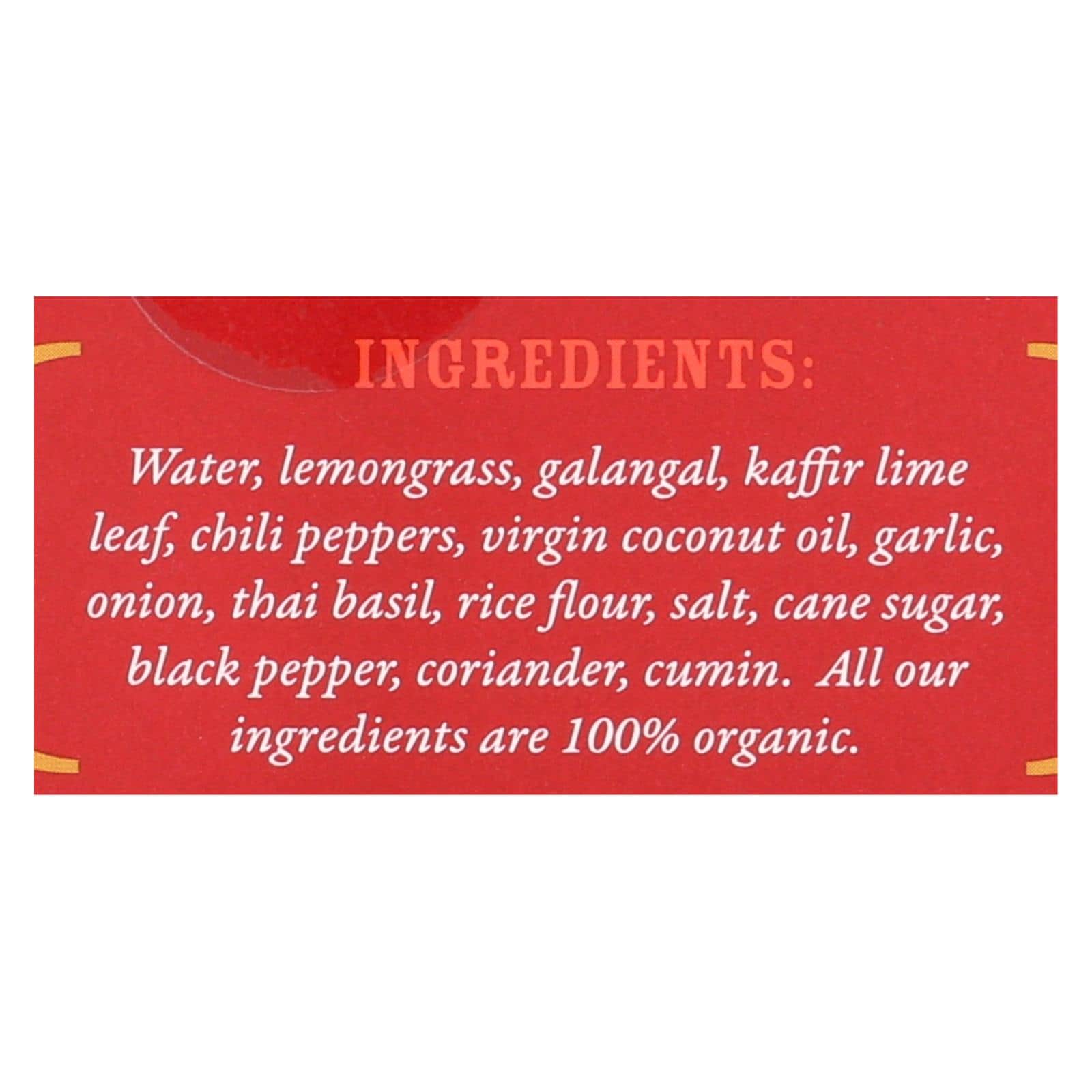 Mike's Organic Curry Love - Organic Curry Paste - Red Thai - Case of 6 - 2.8 oz. - Image 2