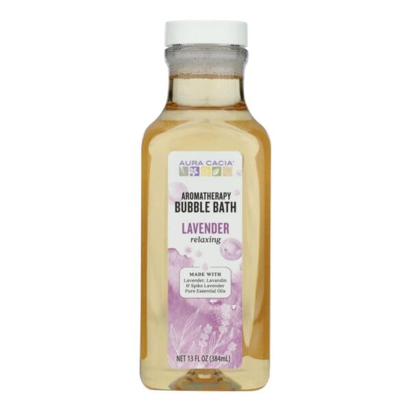 Aura Cacia - Aromatherapy Bubble Bath Relaxing Lavender - 13 fl oz - Image 2