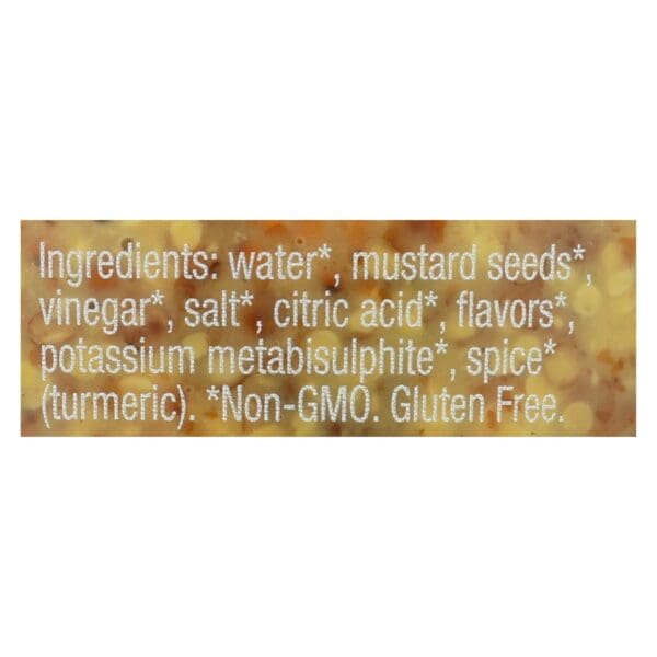 Bornier - Mustard - Whole Grain - Case of 6 - 7.4 oz. - Image 2
