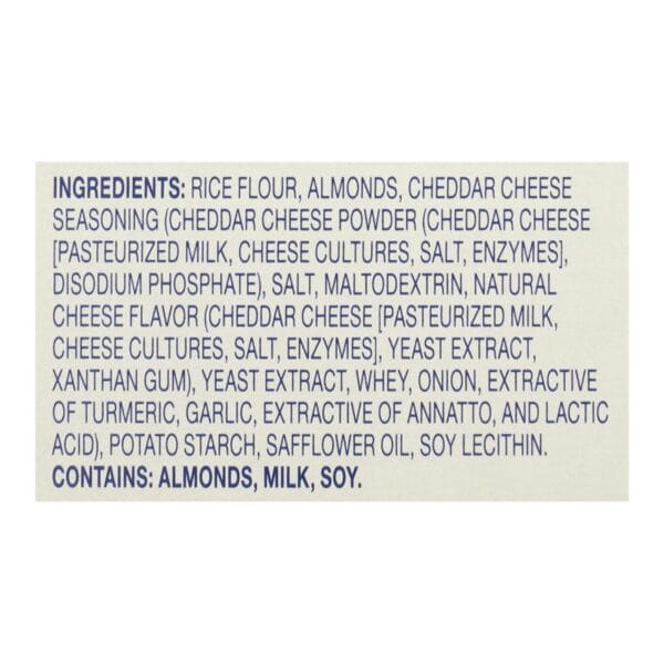 Blue Diamond - Nut Thins - Cheddar Cheese - Case of 12 - 4.25 oz. - Image 3