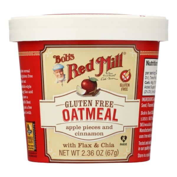 Bob's Red Mill - Gluten Free Oatmeal Cup Apple and Cinnamon - 2.36 oz - Case of 12 - Image 2