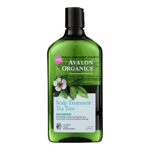 Avalon Organics Scalp Treatment Tea Tree Shampoo - 11 fl oz - Image 2