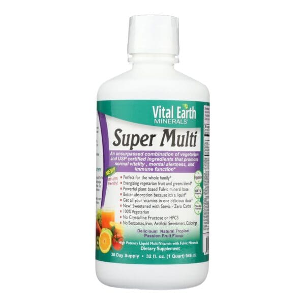 Vital Earth Minerals Super Multi Passion Fruit - 32 fl oz