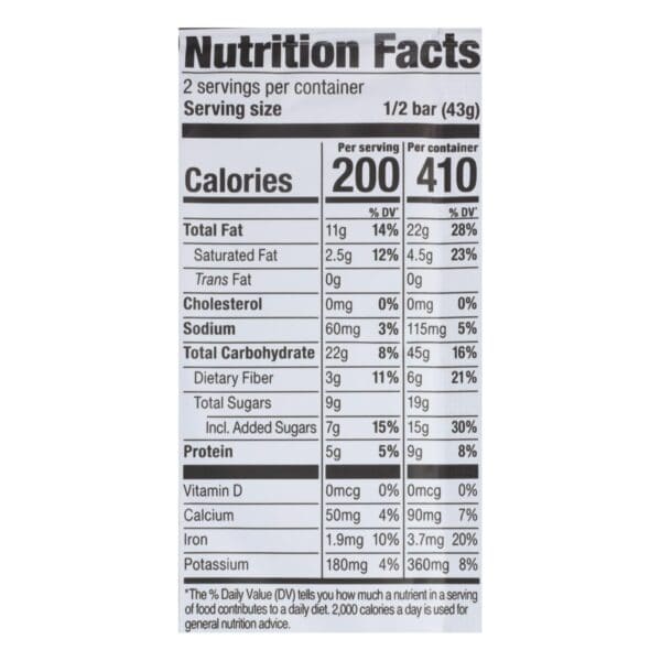Probar Meal Bar Oatmeal Chocolate Chip  - Case of 12 - 3 OZ - Image 3