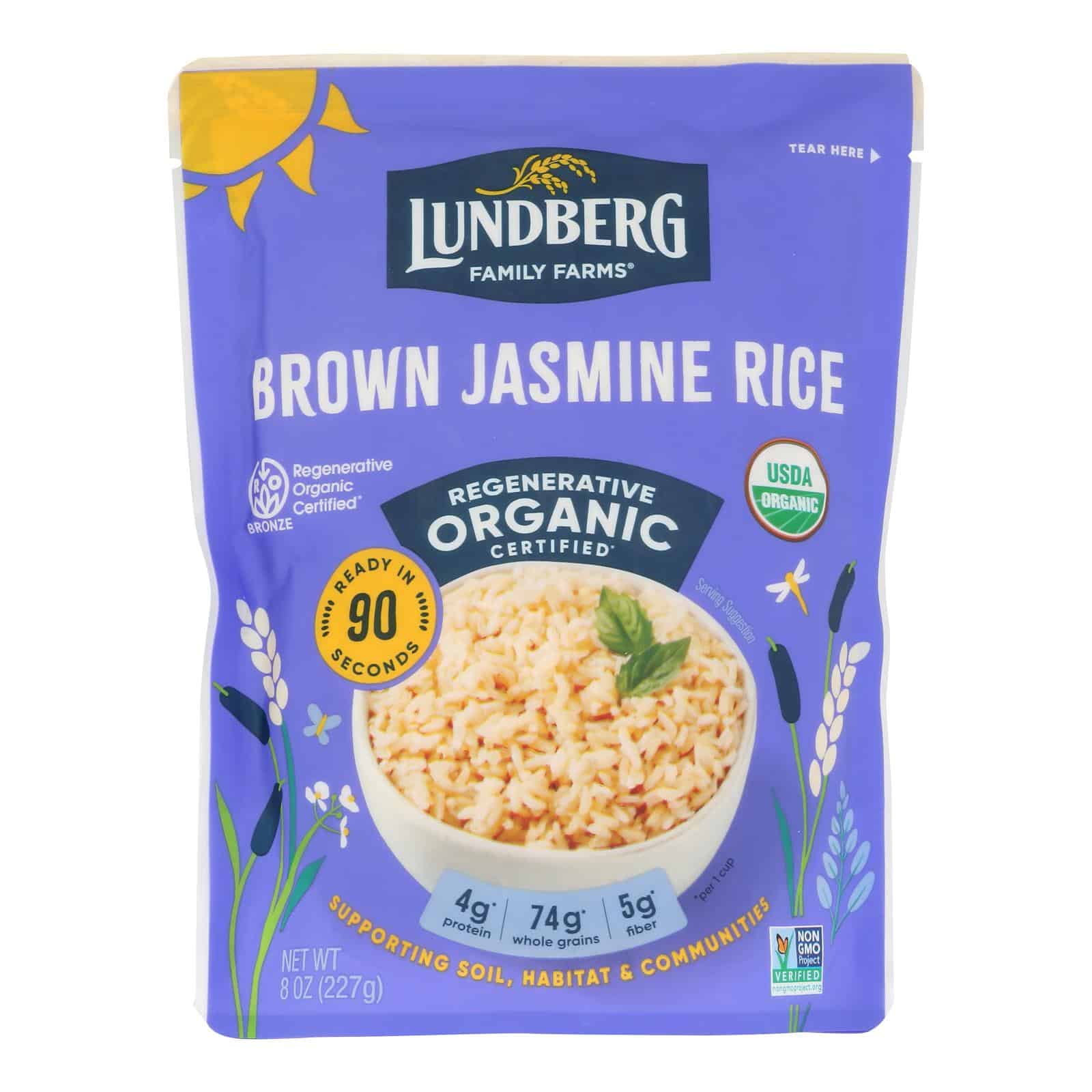 Lundberg Family Farms Organic Thai Rice - Brown Jasmine - Case of 6 - 8 oz - Image 2