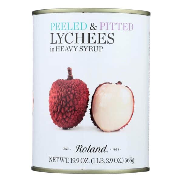 Roland Whole Lychees - In Heavy Syrup - Case of 24 - 20 oz. - Image 2