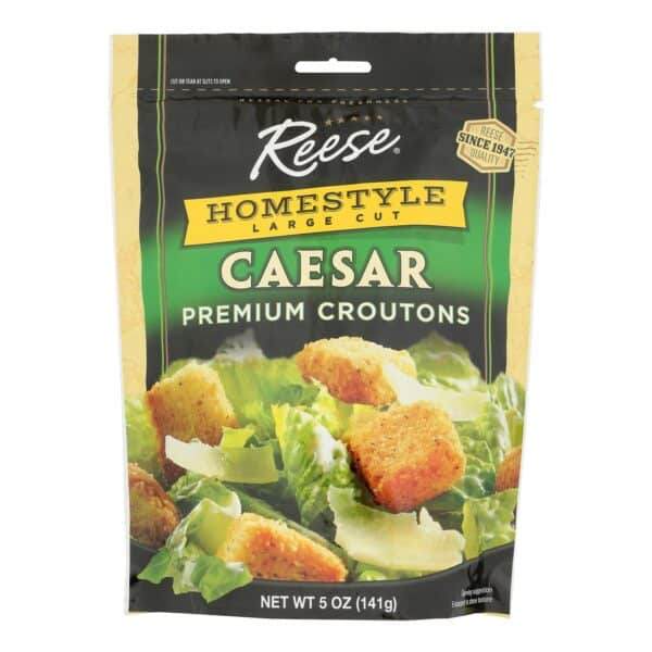 Reese Homestyle Caesar Croutons - Case of 12 - 5 oz. - Image 2