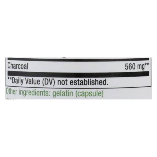 Nature's Way - Activated Charcoal - 280 mg - 100 Capsules - Image 3