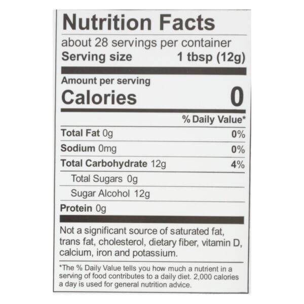 Wholesome Sweeteners Sweetener - All Natural - Calorie Free - Zero - Pouch - 12 oz - case of 8 - Image 3