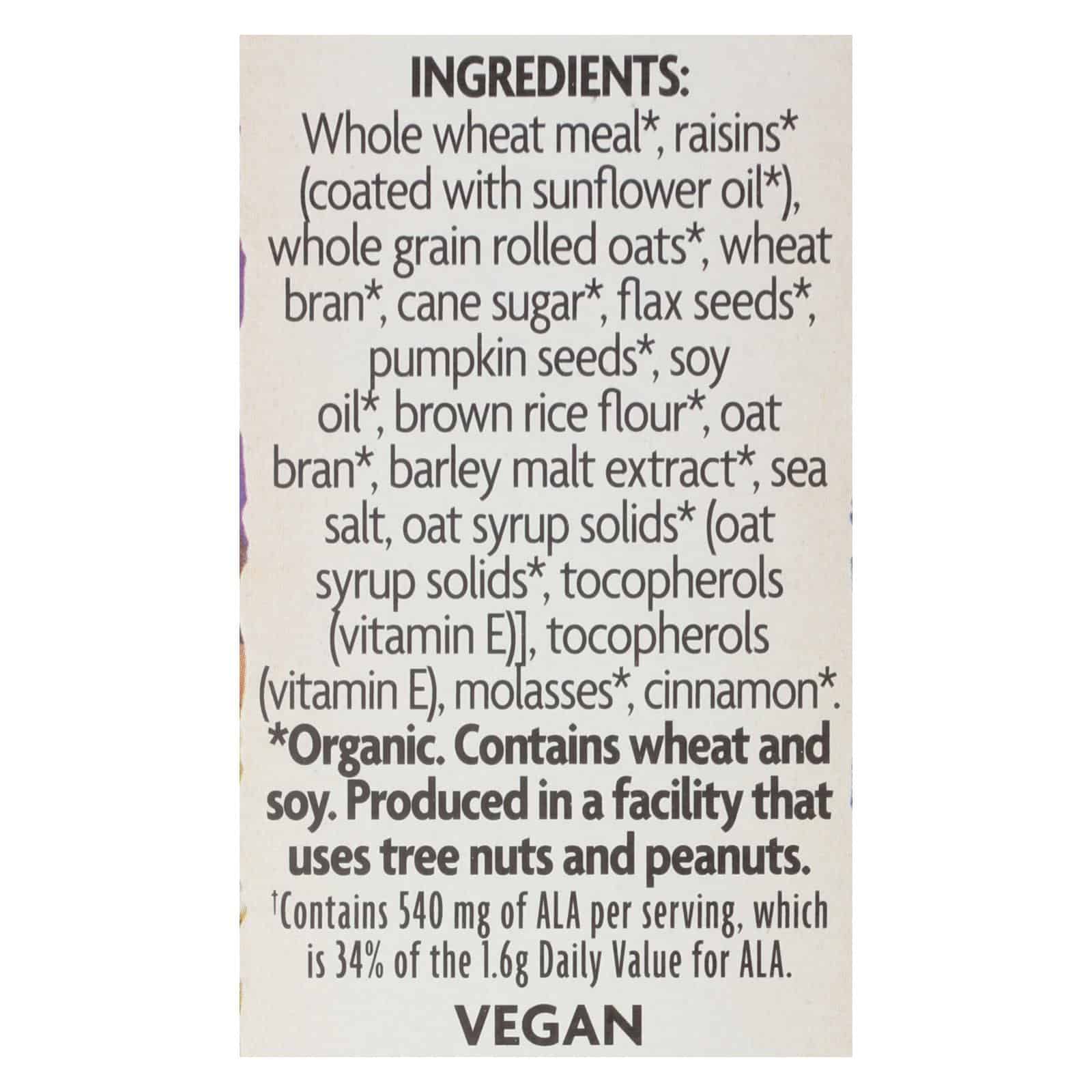 Nature's Path Organic Flax Plus Cereal -Pumpkin Raisin Crunch - 12.35 oz - Image 2