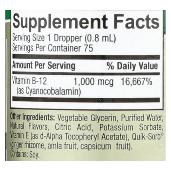 Nature's Answer - Liquid Vitamin B-12 - 2 fl oz