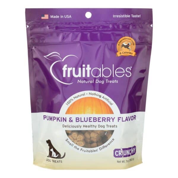 Fruitables Skinny Minis Dog Treats - Crunchy Pumpkin & Berry Flavor - Case of 8 - 7 oz - Image 2