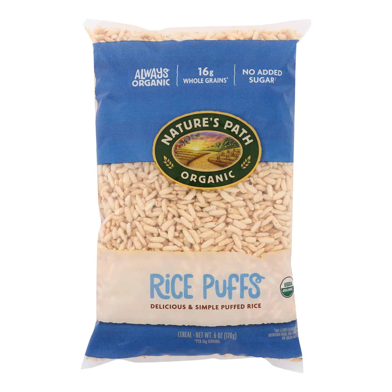 Nature's Path Organic Rice Puffs Cereal - Case of 12 - 6 oz. - Image 2