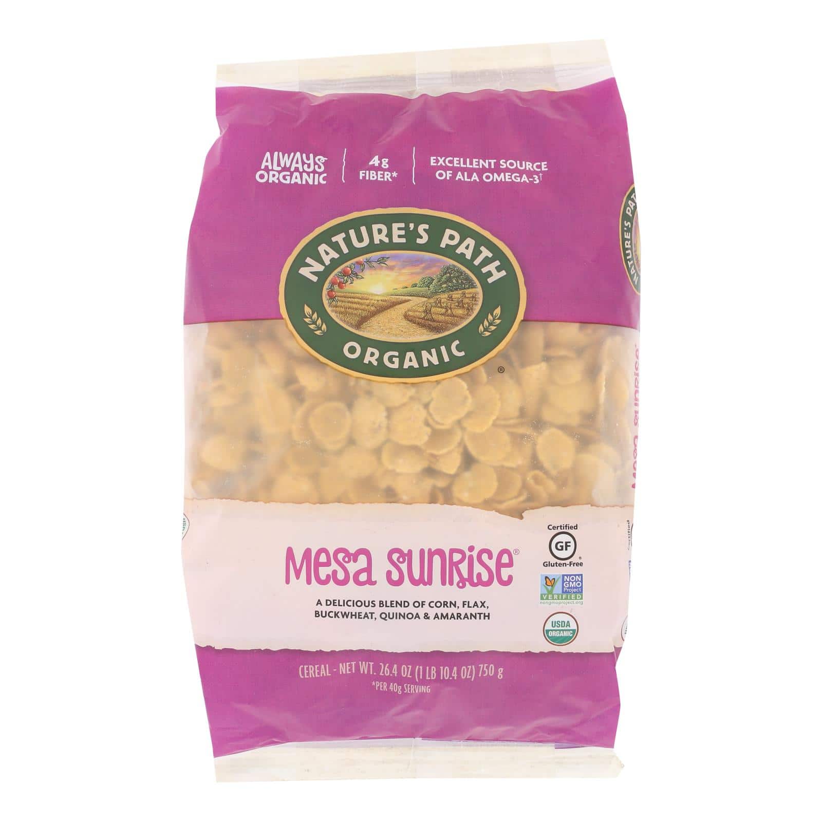 Nature's Path Organic Mesa Sunrise Flakes Cereal - Case of 6 - 26.4 oz. - Image 2