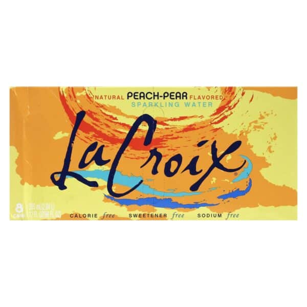 Lacroix Sparkling Water - Peach-Pear - Case of 3 - 8/12 fl oz. - Image 2
