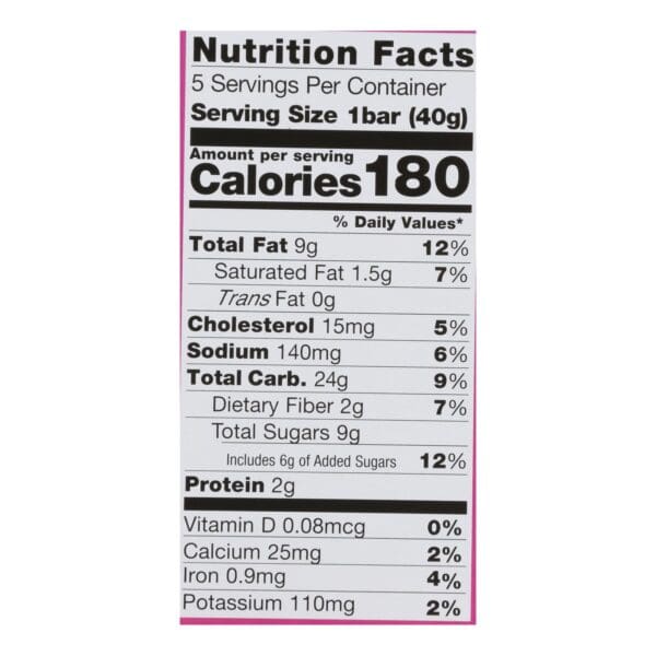 Pamela's Products - Oat Spice Whenever Bars - Raisin Walnut - Case of 6 - 1.41 oz. - Image 2