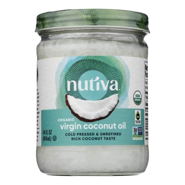 Nutiva Coconut Oil - Organic - Superfood - Virgin - Unrefined - 14 oz - Case of 6 - Image 2