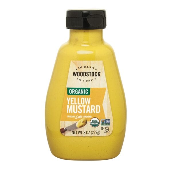 Woodstock Organic Yellow Mustard - Case of 12 - 8 OZ - Image 3